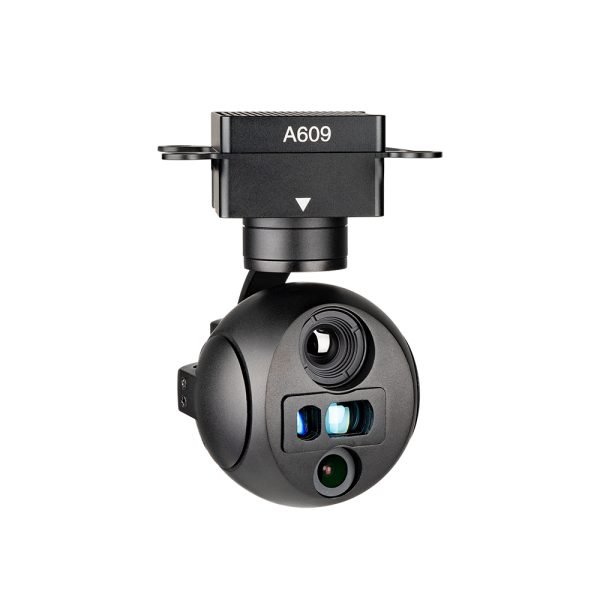 MA609R Ultra-Compact Lightest Triple-Sensor 3-Axis EO/IR & LRF Gimbal Camera