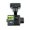 MKHDA609L12 Four-Sensor Gimbal Camera fixed focus 4K EO Camera + fixed focus 1080P EO Camera + 640X512 IR Camera +1200m LRF, HDMI/Ethernet outp