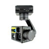 MKHDA609L12 Four-Sensor Gimbal Camera fixed focus 4K EO Camera + fixed focus 1080P EO Camera + 640X512 IR Camera +1200m LRF, HDMI/Ethernet outp