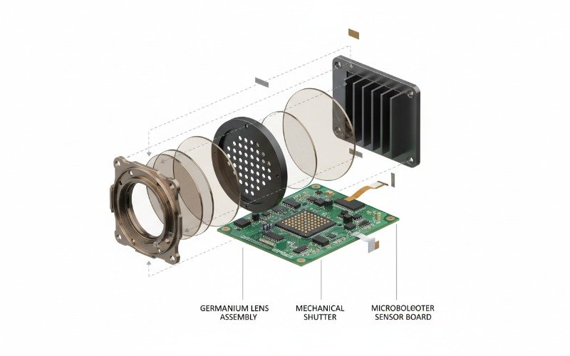 exploded-view-of-a-thermal-camera-core-showing-len