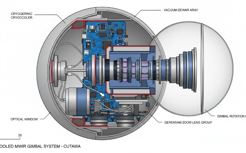 Heavy lift airborne EO/IR turret on a helicopter fuselage