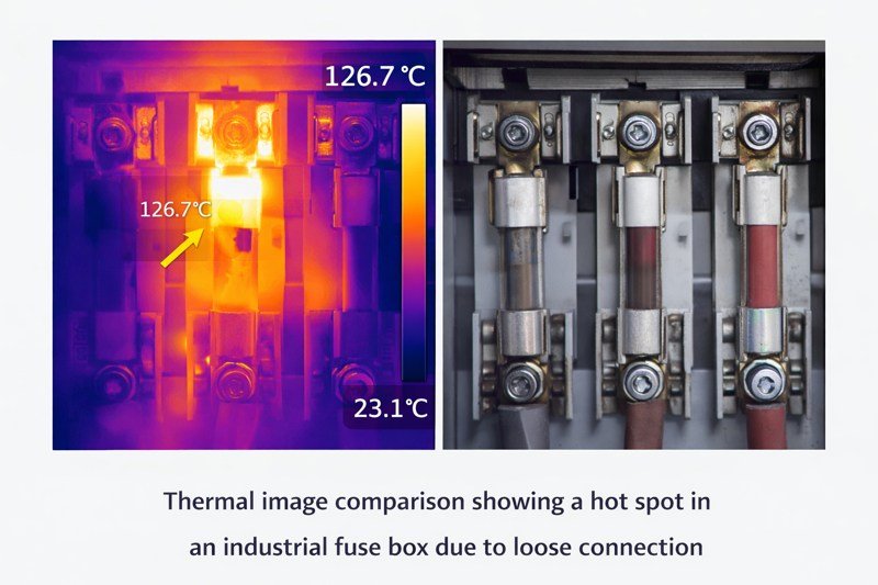 thermal image of fuse box