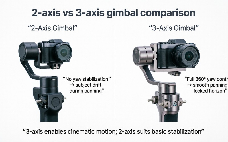 2-axis gimbals VS 3-axis gimbals