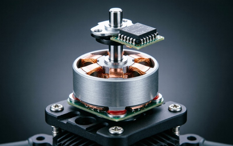 internal gimbal motor and IMU structure