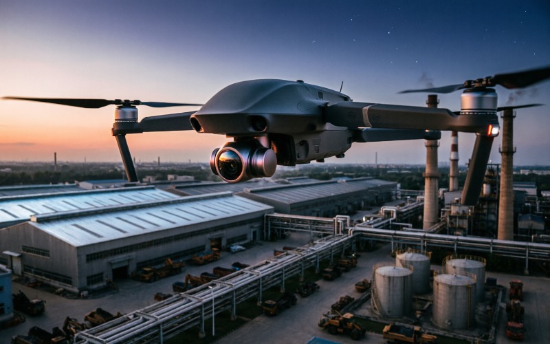 LWIR sensor mounted on UAV