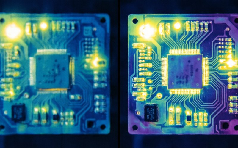 Visual comparison of 160x120 vs 640x512 thermal imagery